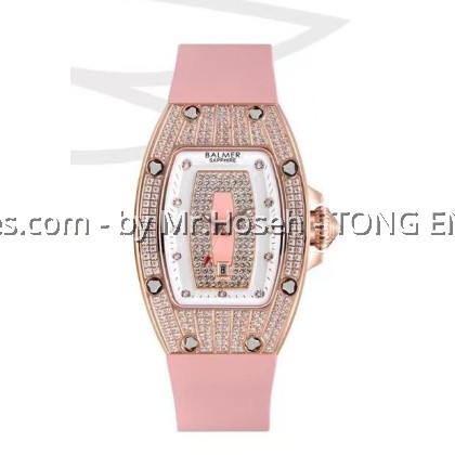 Balmer Tonneau Red Lips Crystal Ladies Quartz Watch 5135L RG-P9